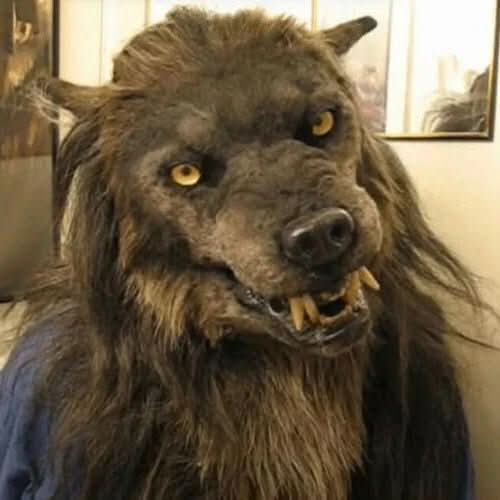Natuurlijke weerwolfmasker voor Halloweenkostuums en cosplay