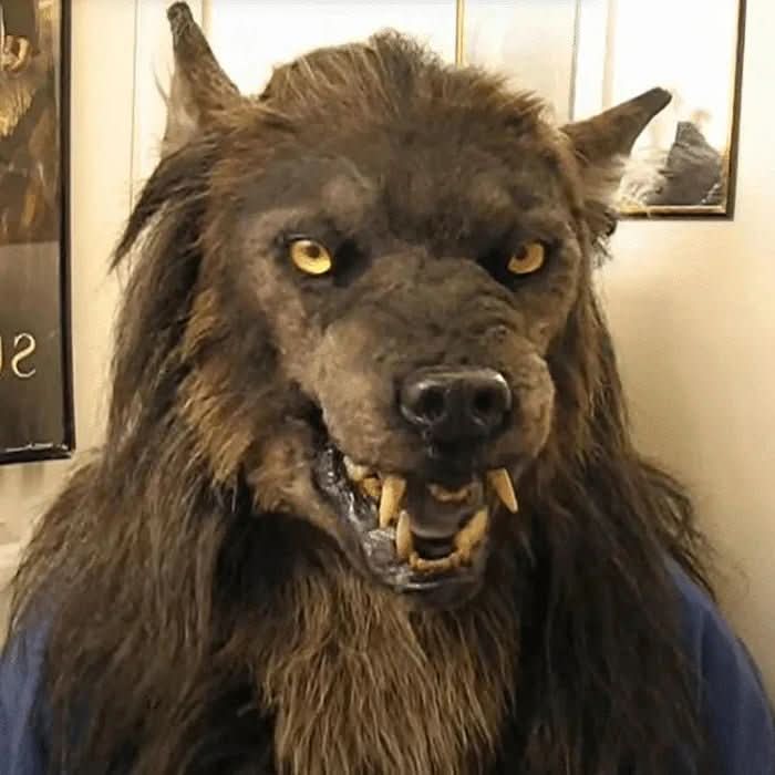 Natuurlijke weerwolfmasker voor Halloweenkostuums en cosplay
