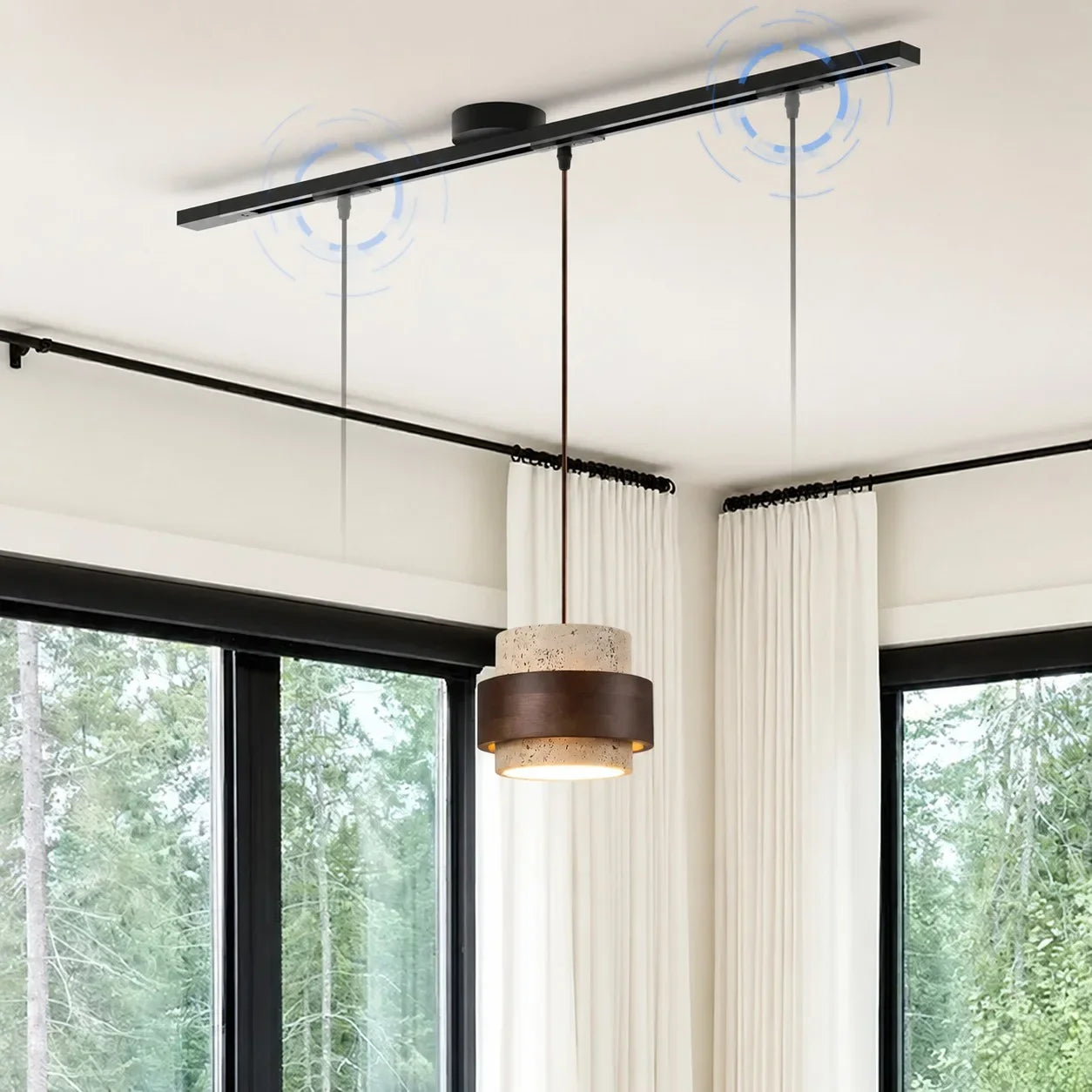 Morris Rotatable Movable Ceiling Rail for Pendant Light