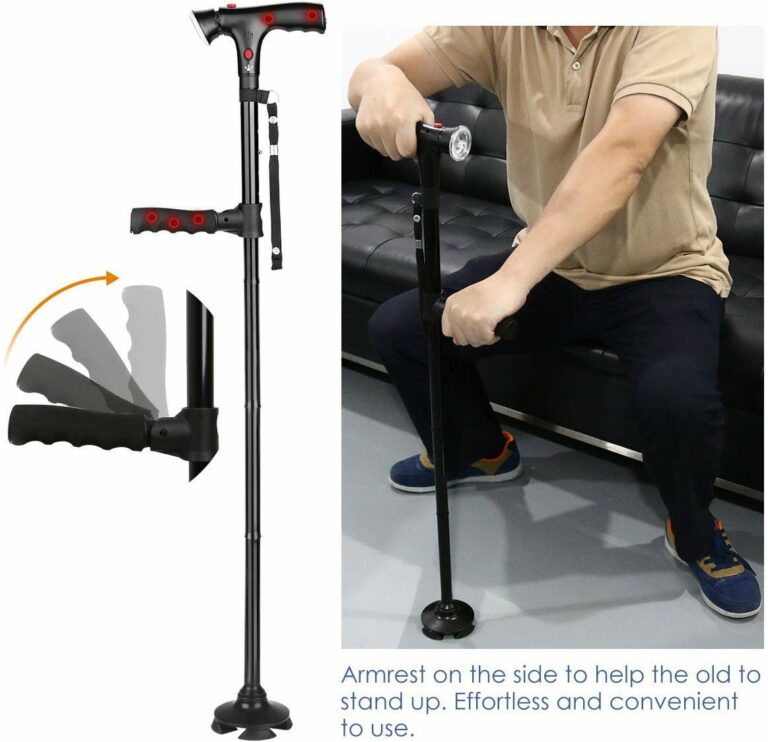 AeroAssist LED Wandelstok Die Vouwt Voor Dagelijks Gebruik