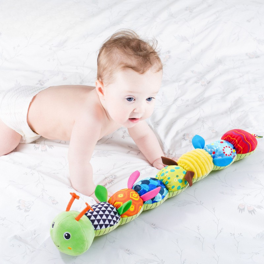 Muzikale Baby Rups Speelgoed - Interactief Pluche voor Sensorische Ontwikkeling en Motorische Vaardigheden