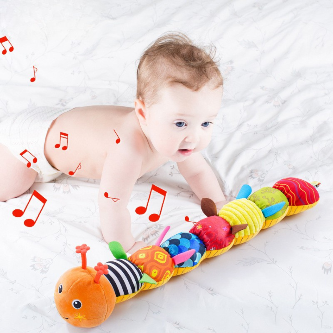 Muzikale Baby Rups Speelgoed - Interactief Pluche voor Sensorische Ontwikkeling en Motorische Vaardigheden