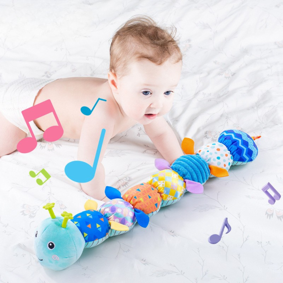 Muzikale Baby Rups Speelgoed - Interactief Pluche voor Sensorische Ontwikkeling en Motorische Vaardigheden