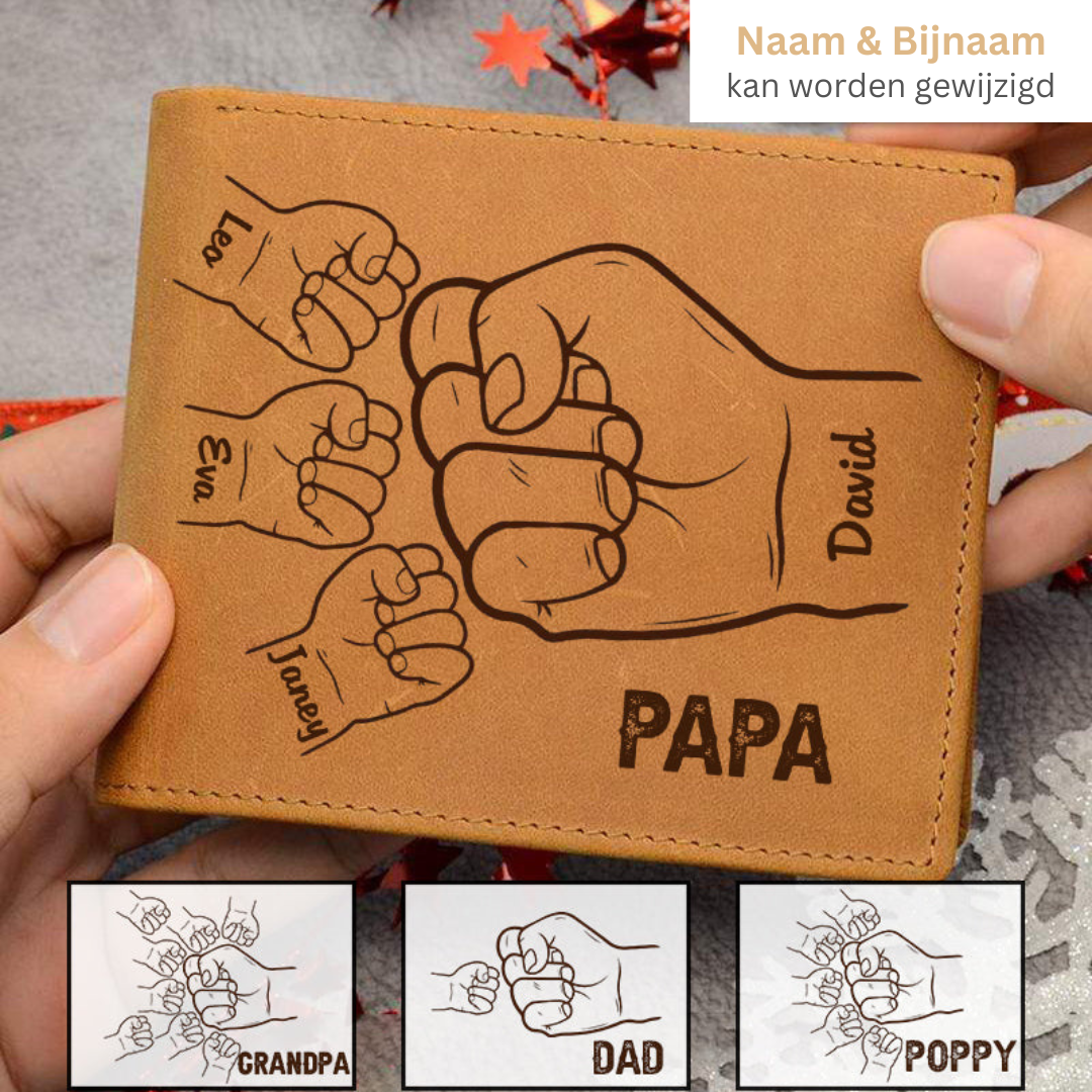 BondWallet | Portemonnees van gegraveerd echt leer zijn het perfecte cadeau voor Vaderdag