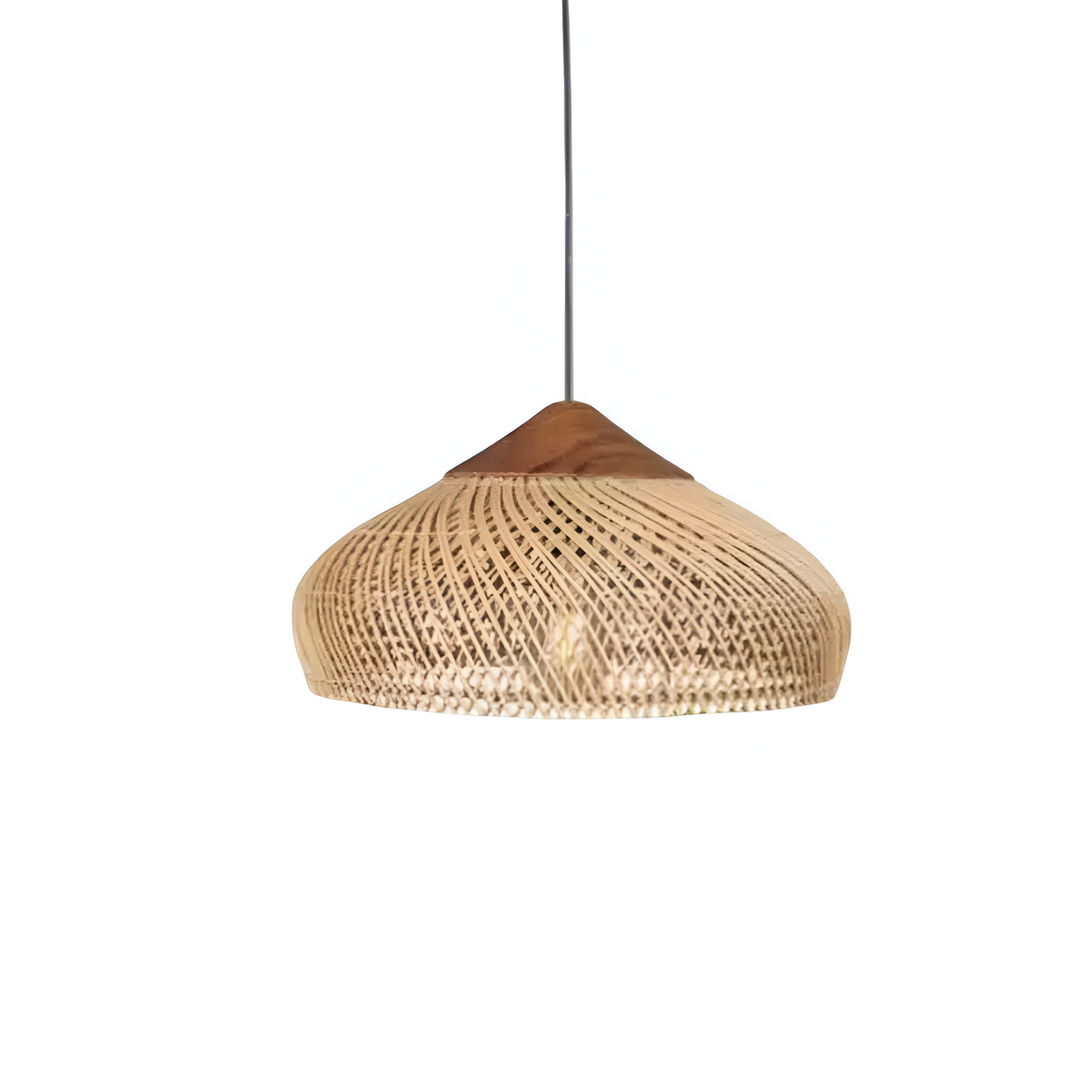 Geweven Koepel Bohemian Rattan Hanglamp