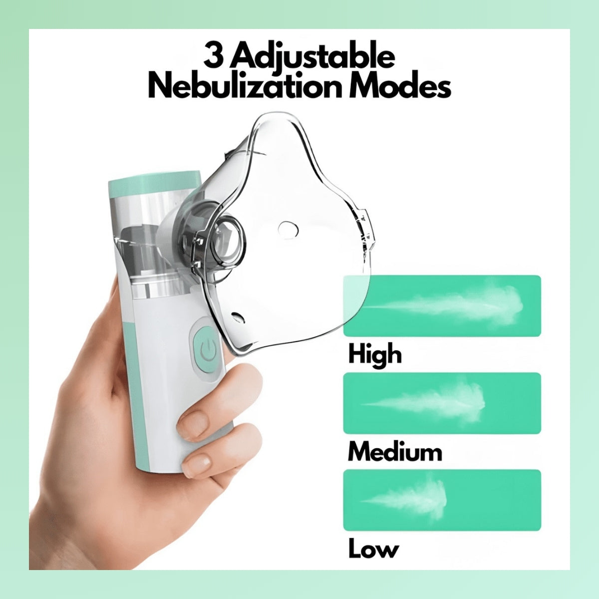 Nebulisator voor Astma Verlichting | Compacte Draagbare Inhalator voor Thuis & Reizen