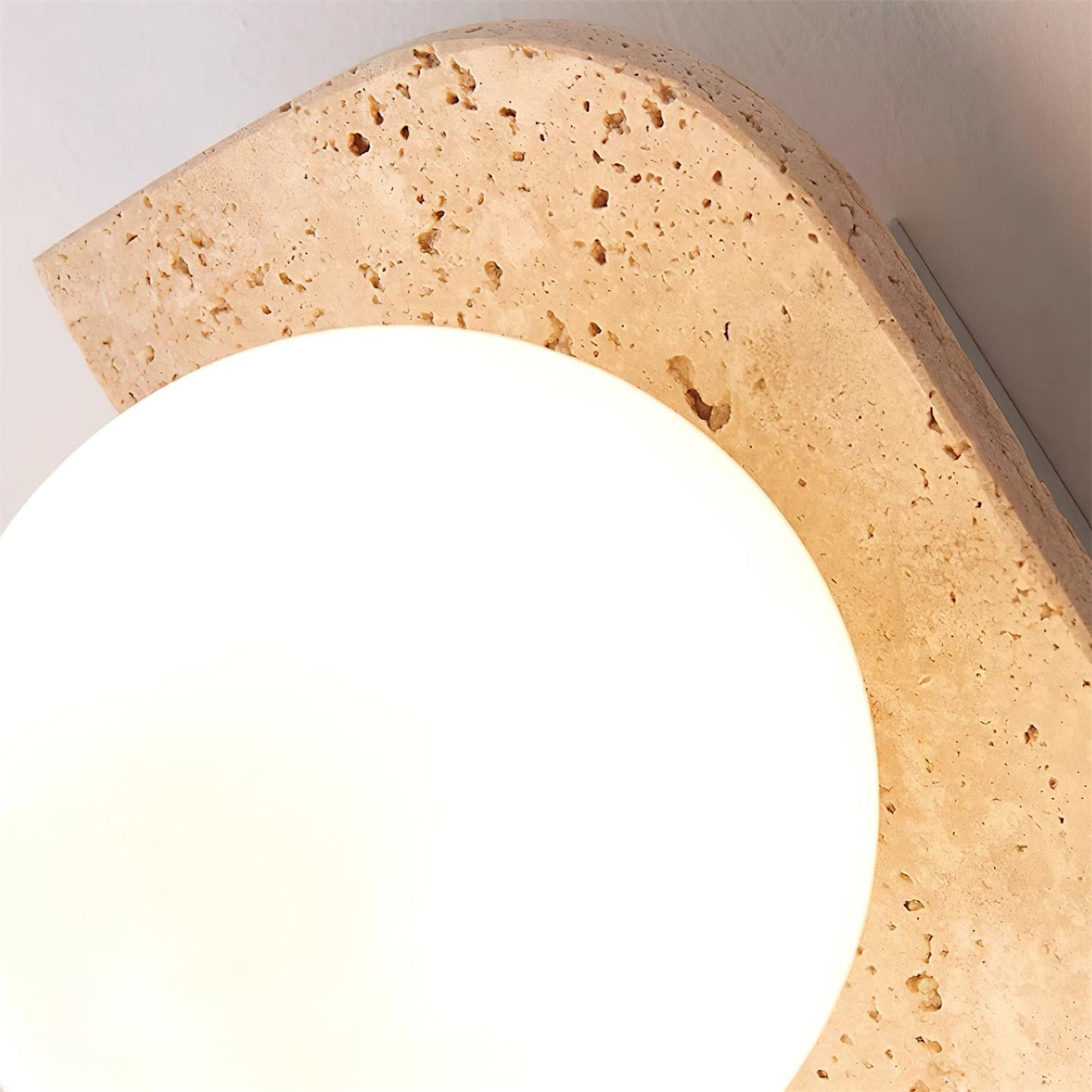 Moderne Wandlamp van Travertin