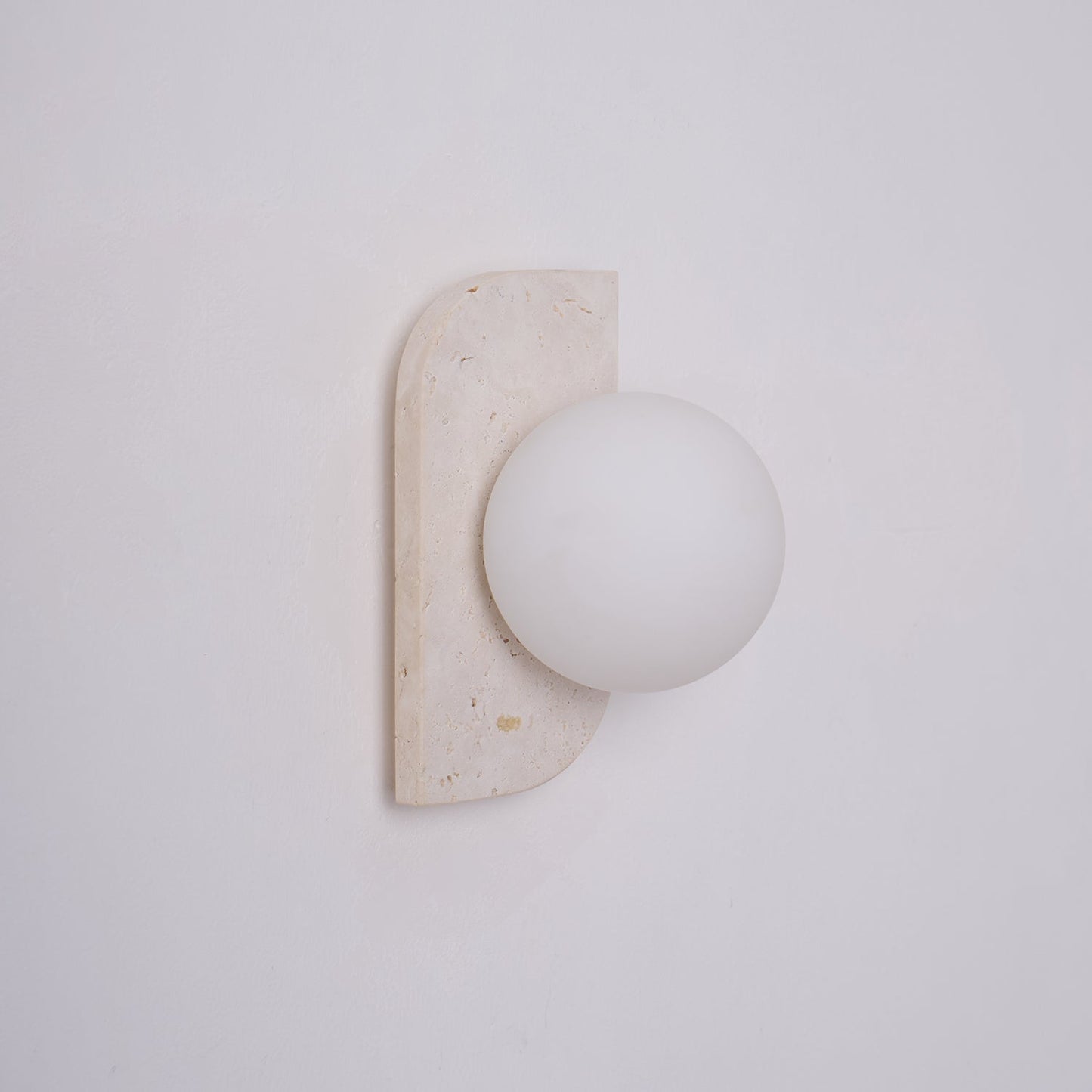 Moderne Wandlamp van Travertin