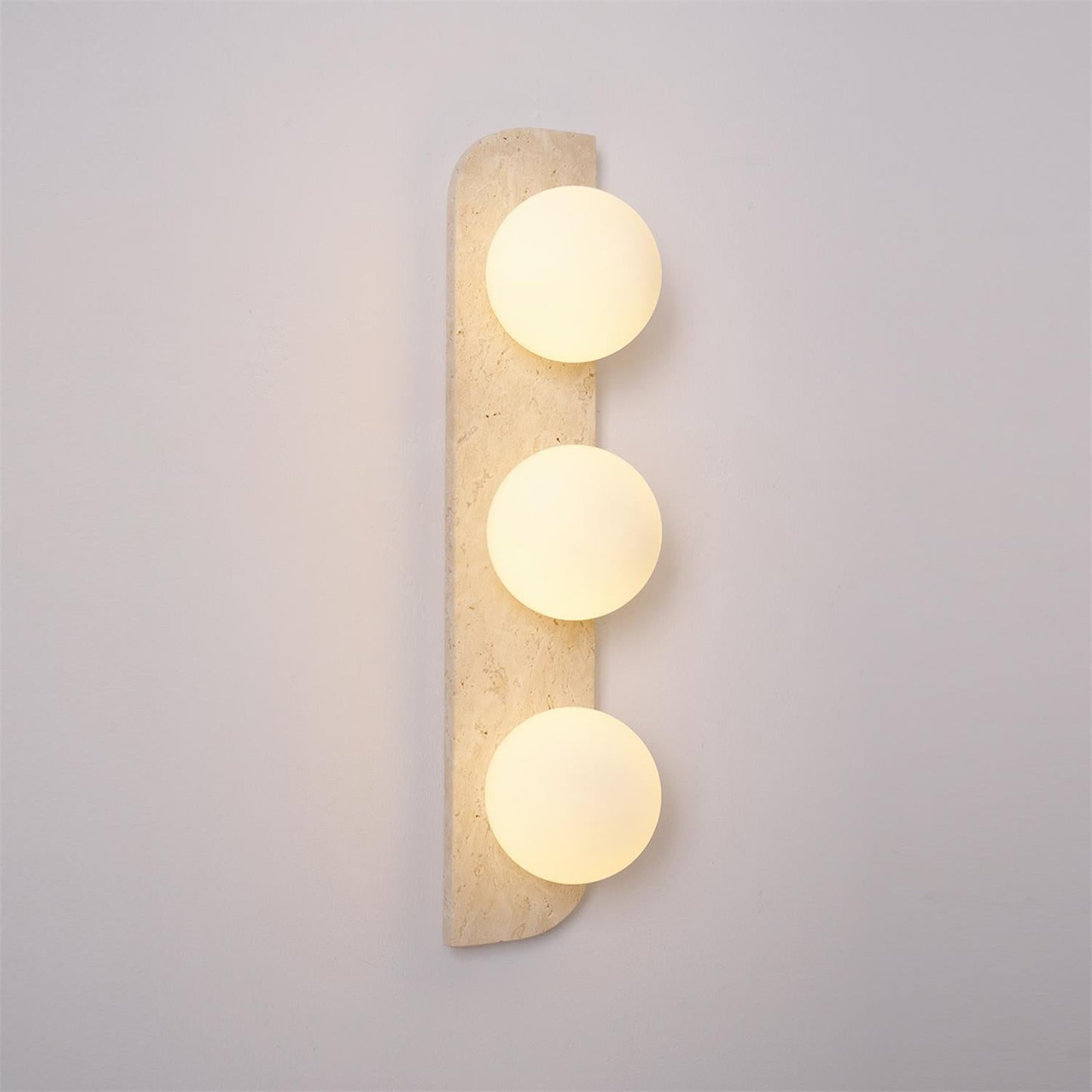 Moderne Wandlamp van Travertin