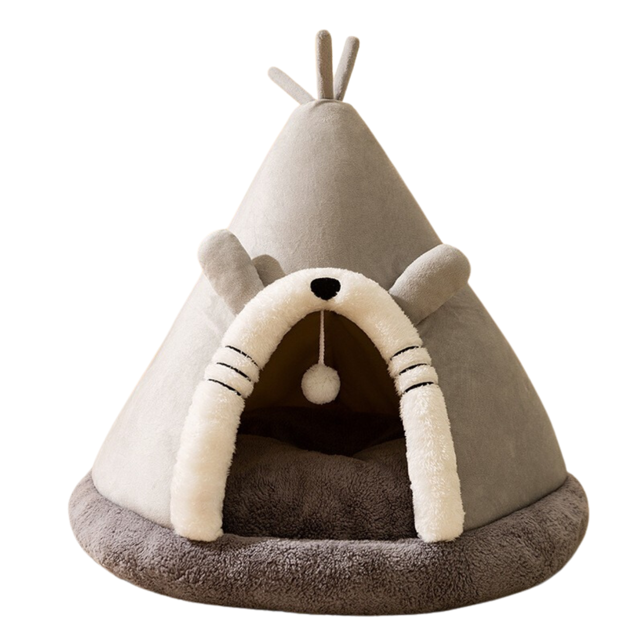 Kattenbed Tent van Zacht Fleece