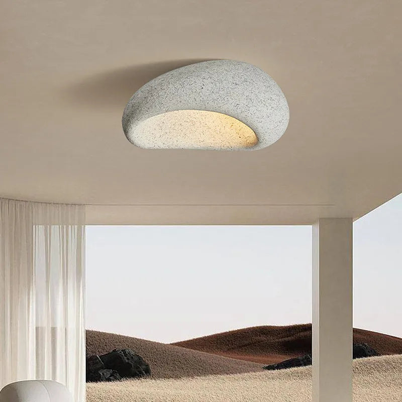 Serene Wabi-Sabi Minimalistische Plafondlamp Voor Modern Huis