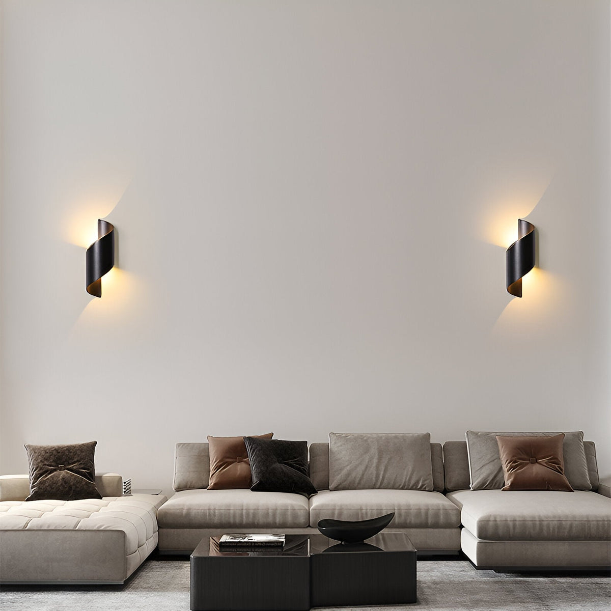 Nordic Aluminium Golf Wrap Wandlamp