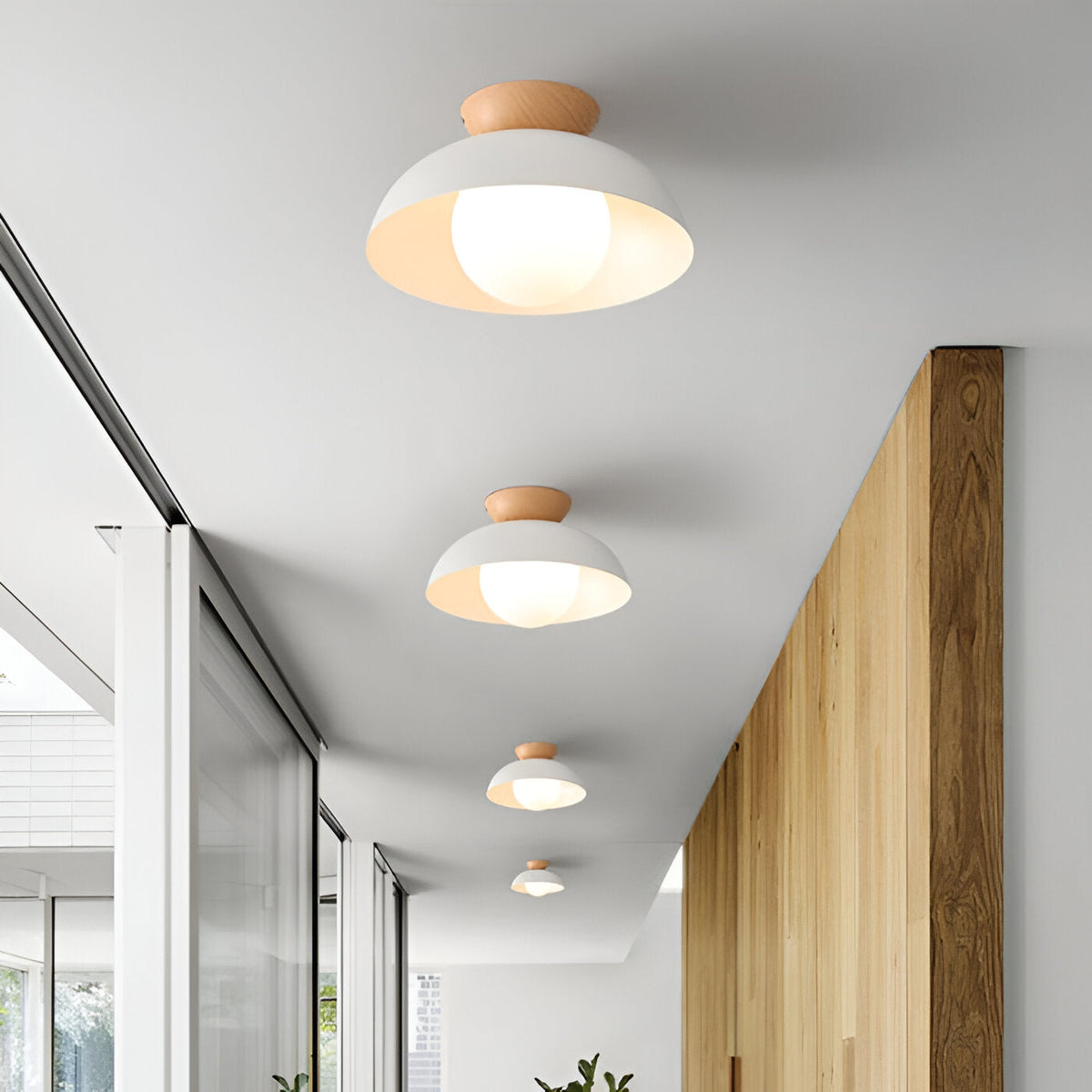 Nordic Minimalistische Eco IJzeren Schaduw Plafondlamp