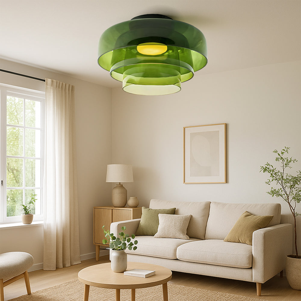 Nordic Bauhaus Glazen Laag Hanglamp
