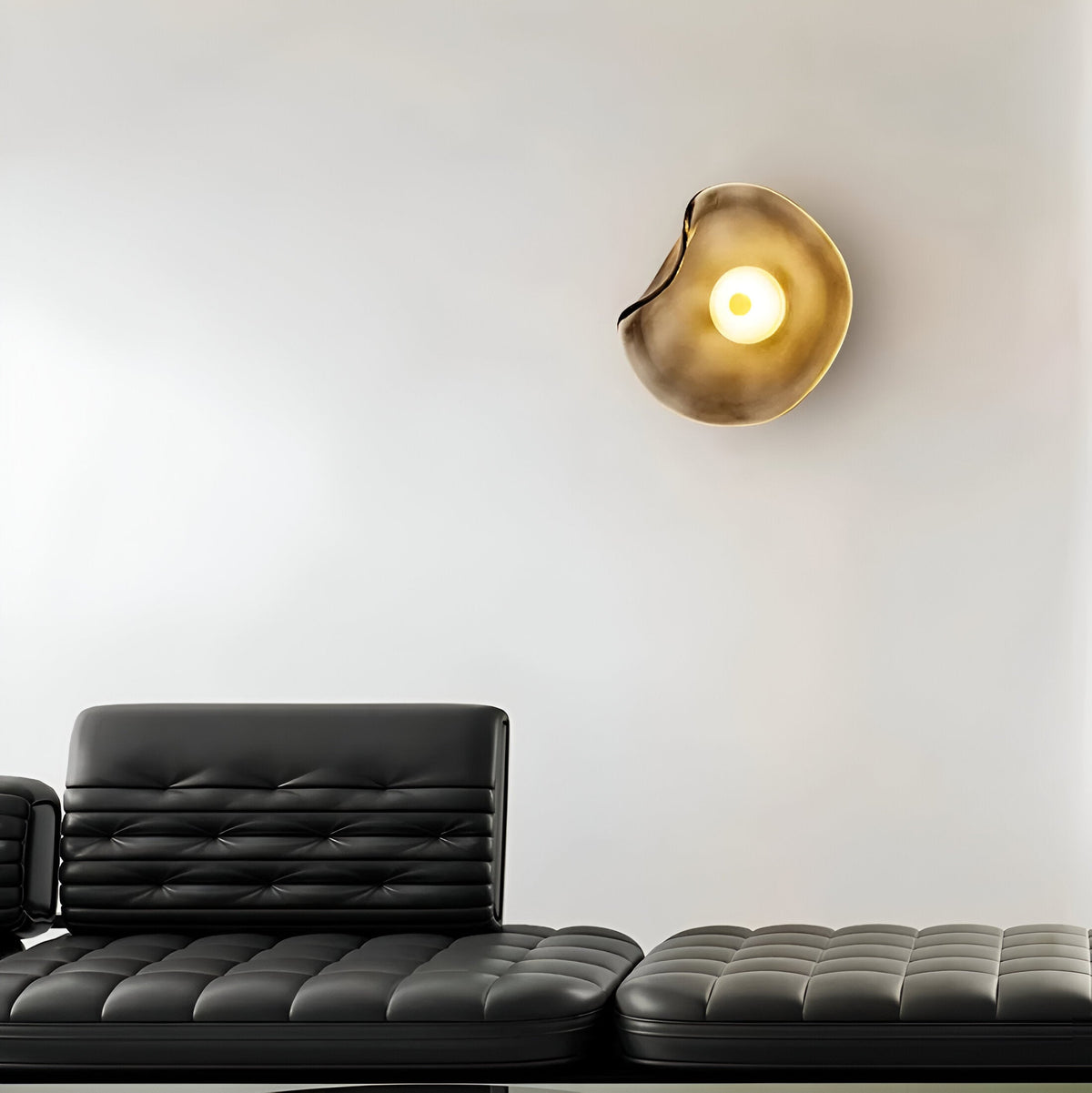 Nordic Gebogen Glas Japandi Stijl Glas LED Wandlamp