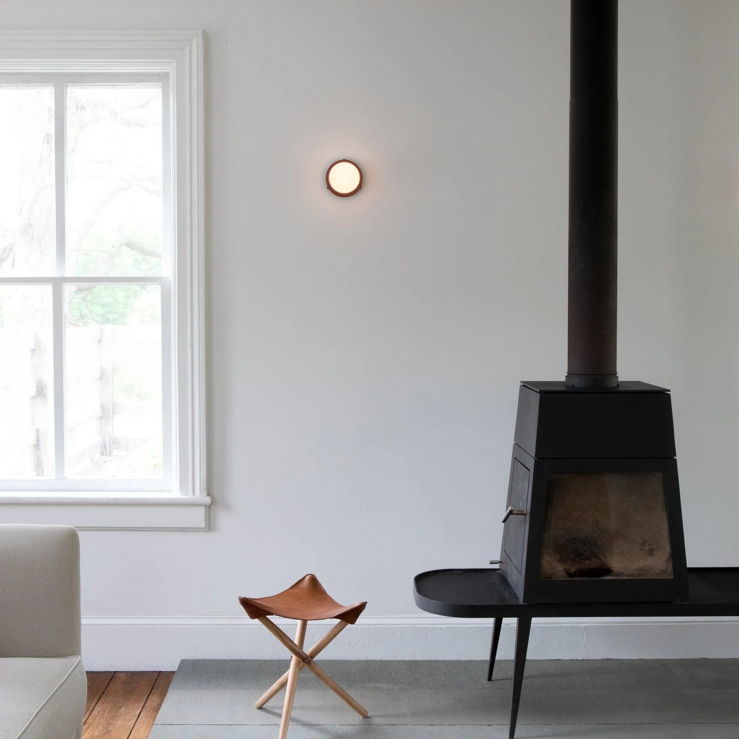 Noordse Glazen Globe Wandlamp LED 1-Licht