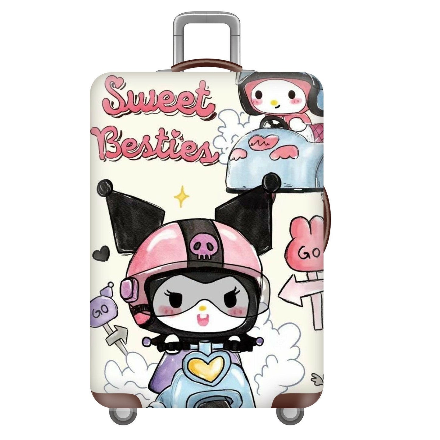 Unisex Hardcase Reis Koffer met Speelse Snoopy Motief