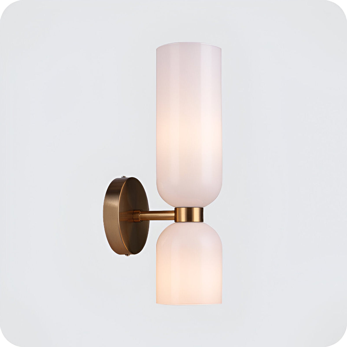 Velora Nordic Dubbele Glazen Wandlamp