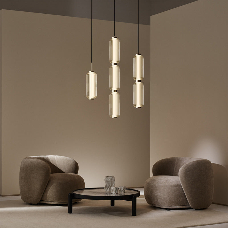 Elma Lineaire Gestreepte Glas LED Hanglamp