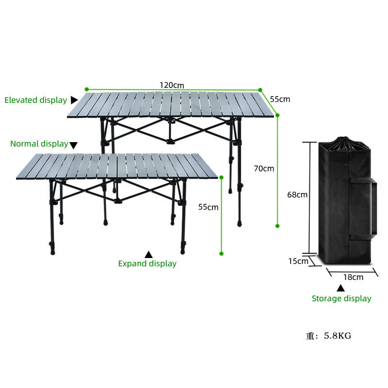 Unisex Opvouwbare Campingtafel Brehn