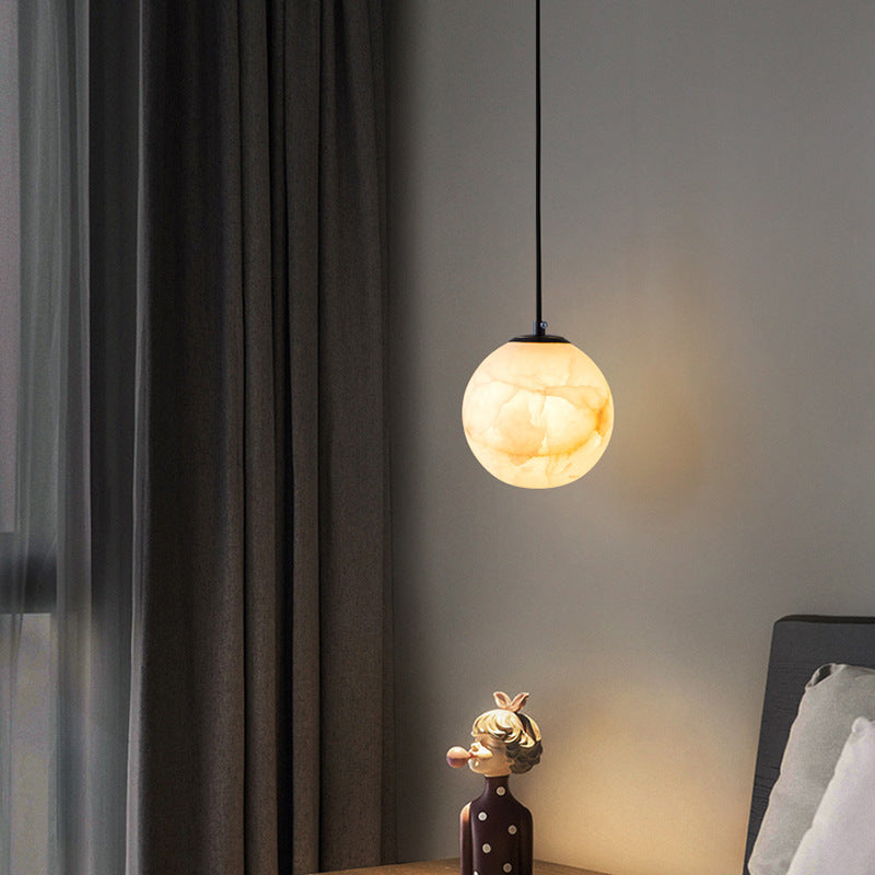 Alabaster Globe Moderne Hanglamp