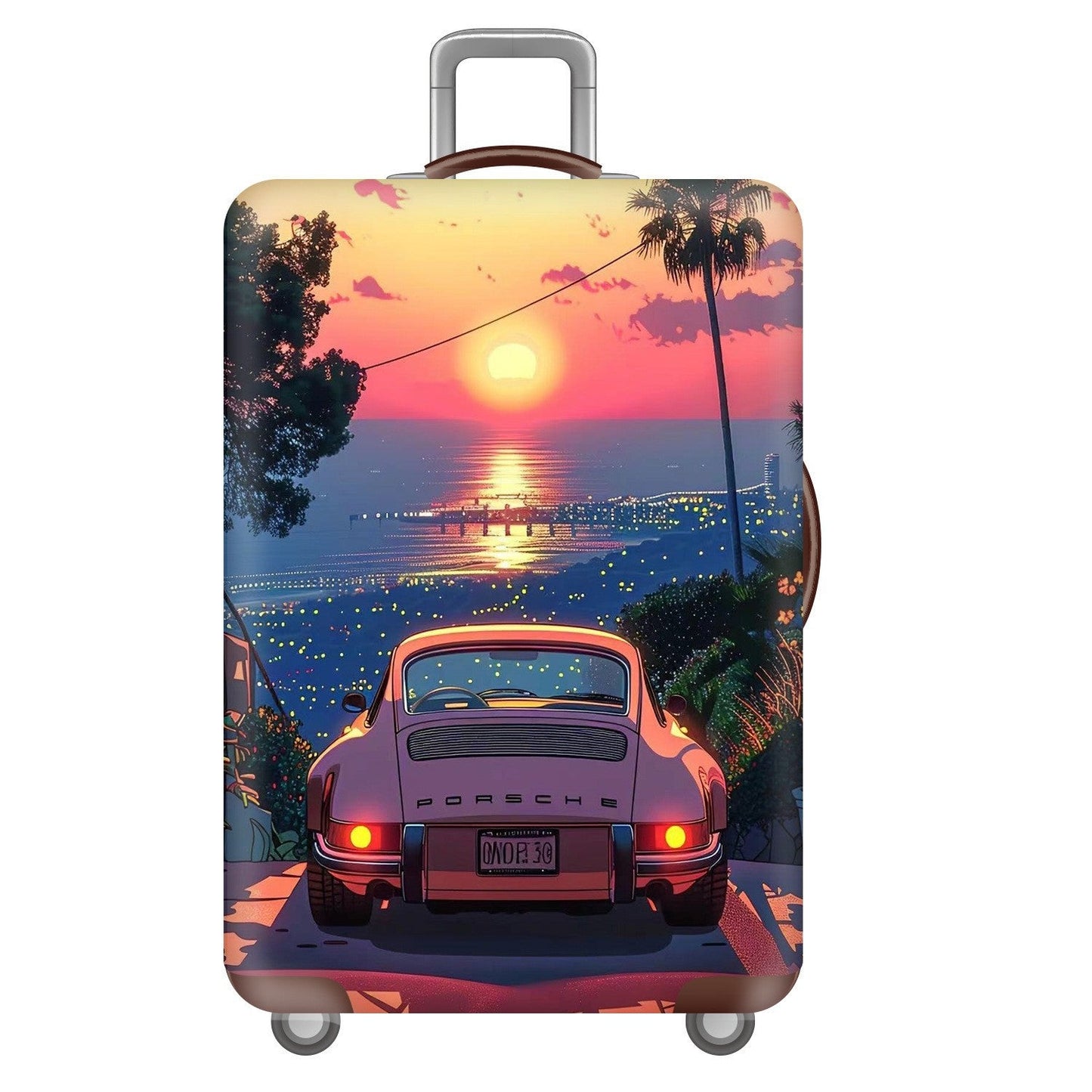 Unisex Hardcase Reis Koffer met Speelse Snoopy Motief