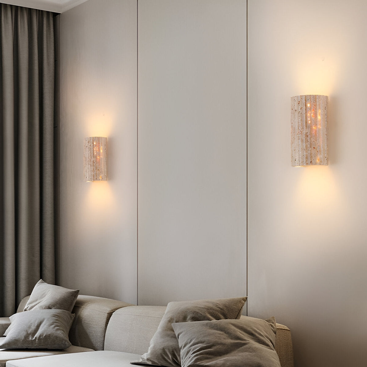 Solaro Travertine Tuin Buitenwandlamp