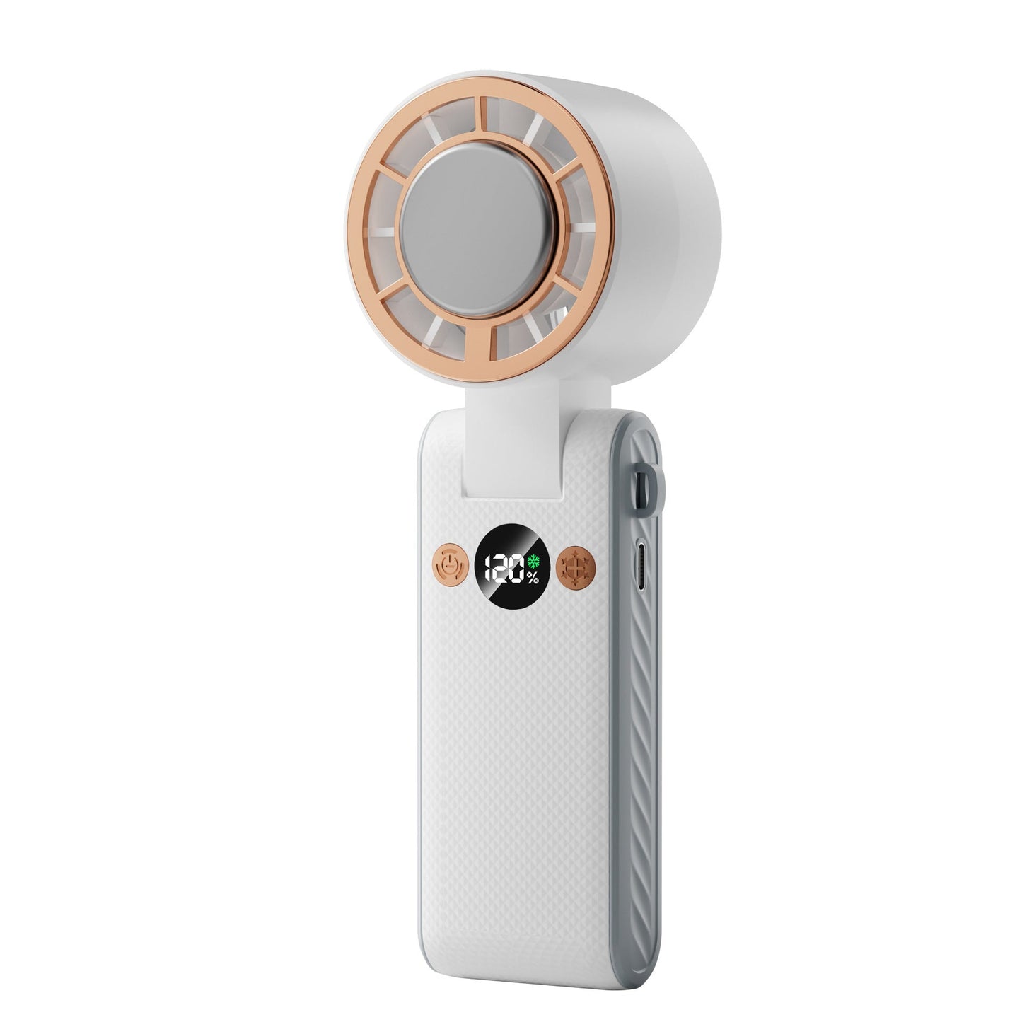 Handfaan van bamboesatijn