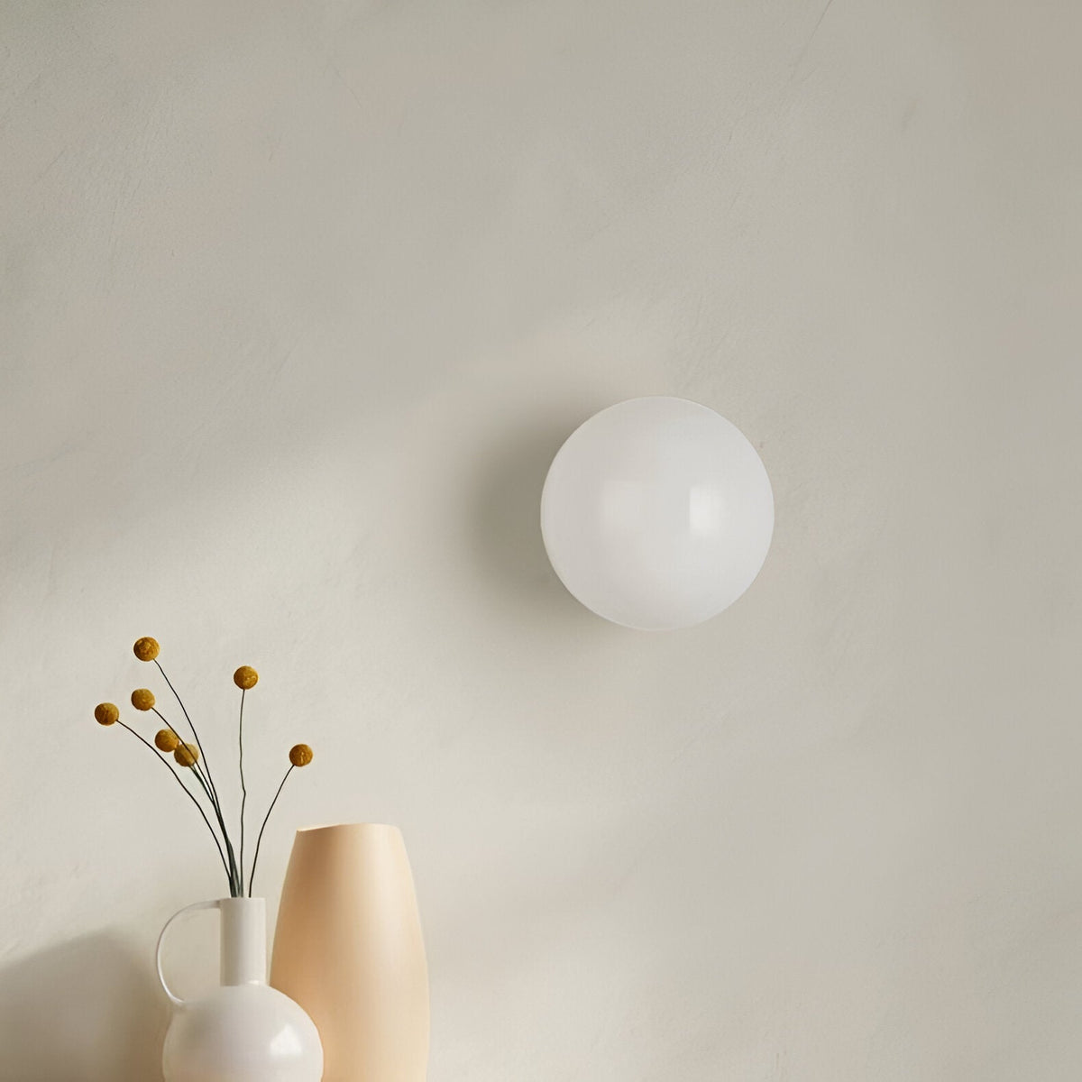 Dioscuri Minimalistische Ronde Glazen Wandlamp