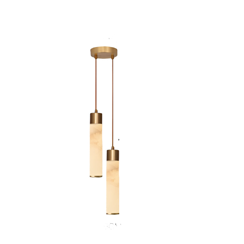 Ethereal Stone Glow Sculpturale Stijl Alabaster Hanglamp