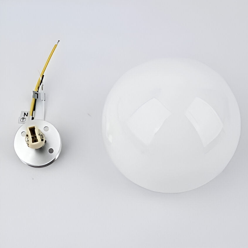 Dioscuri Minimalistische Ronde Glazen Wandlamp