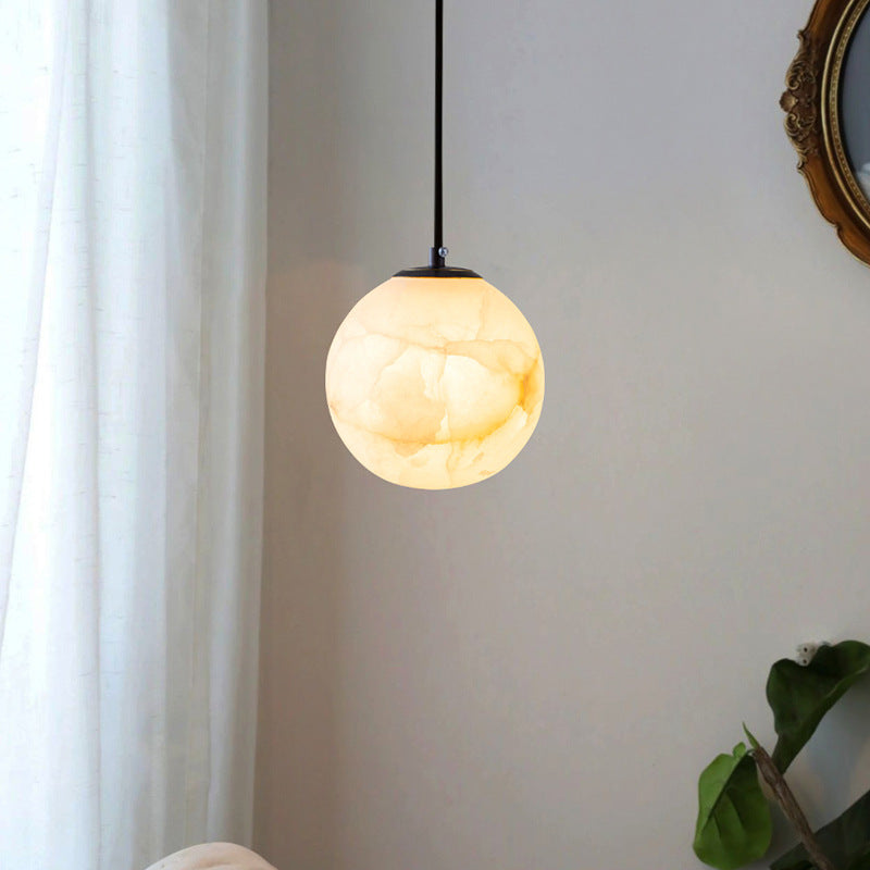 Alabaster Globe Moderne Hanglamp