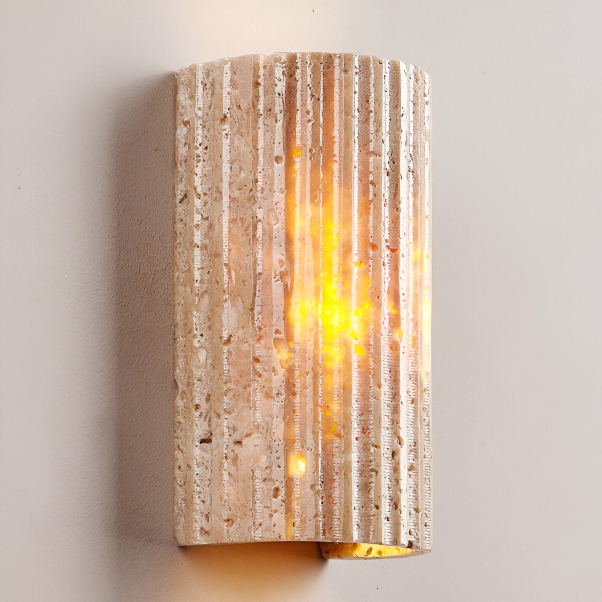 Solaro Travertine Tuin Buitenwandlamp