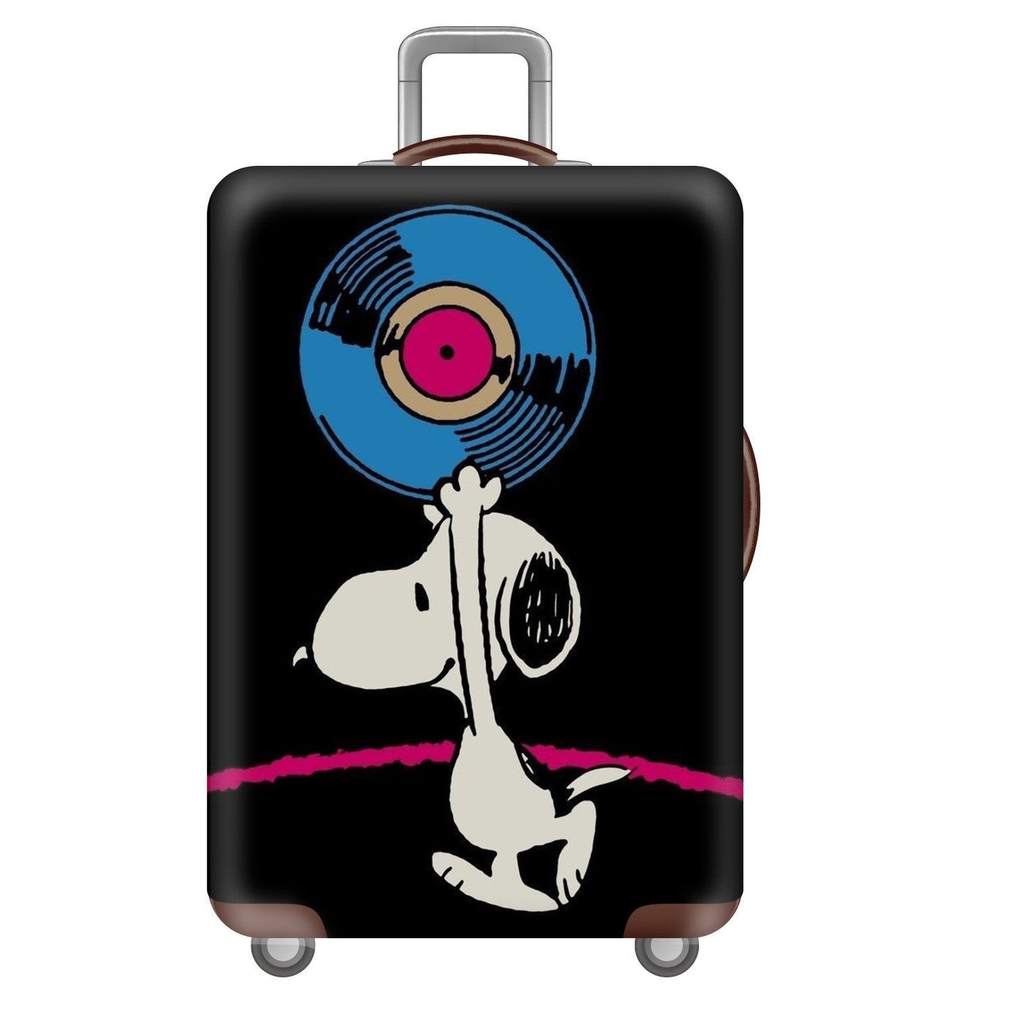 Unisex Hardcase Reis Koffer met Speelse Snoopy Motief