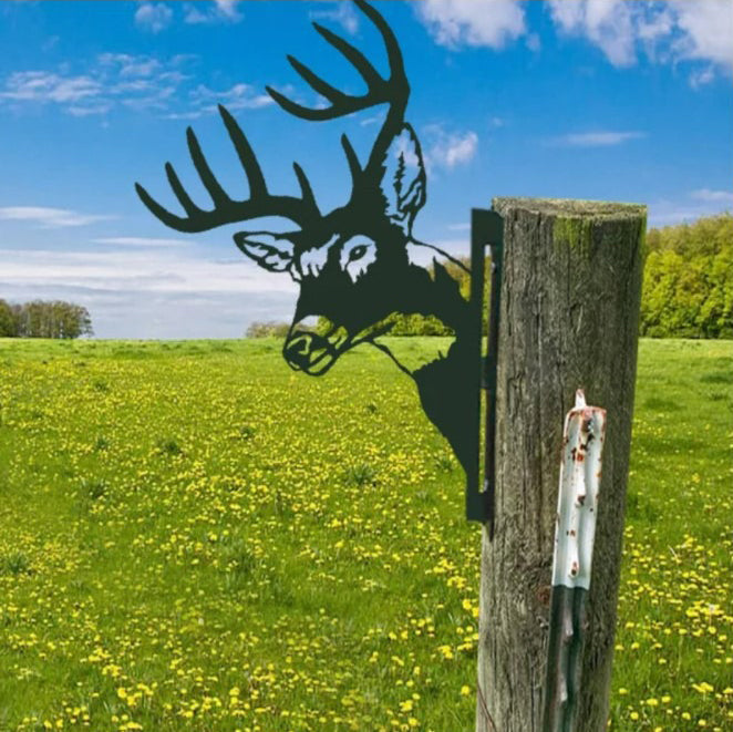Buiten Tuin Boerderij Spionerende Geit Metaal Kunstwerk Binnen Decoratie