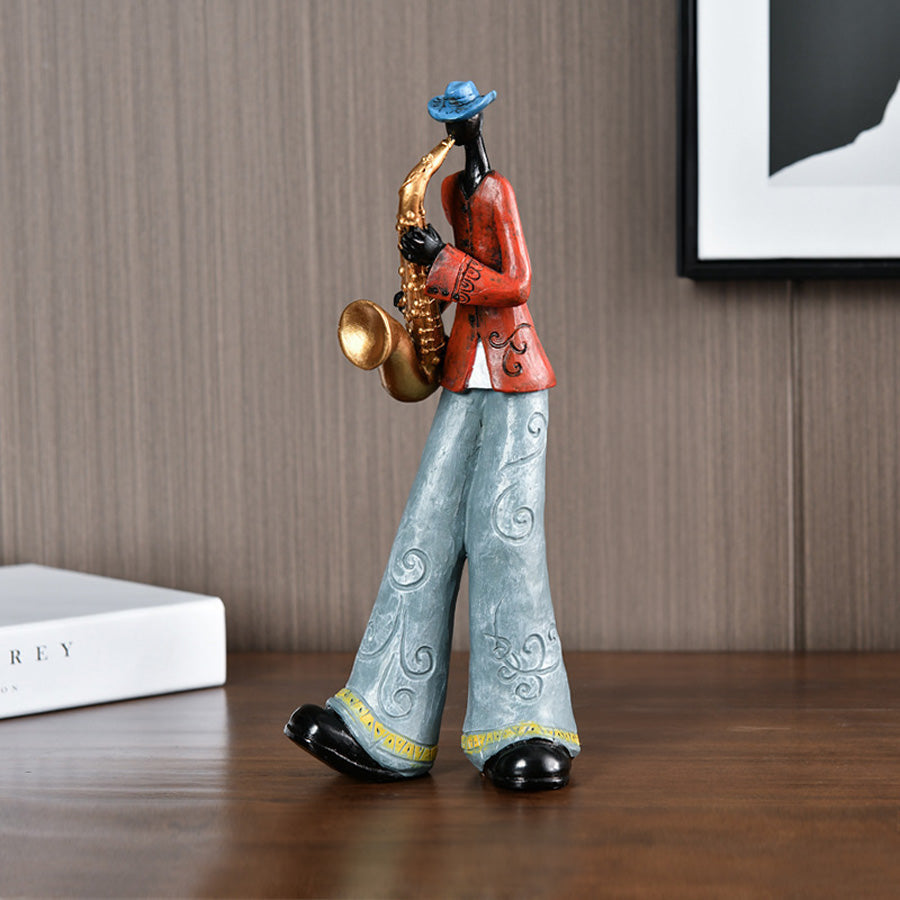Jazzmuzikant Harsstandbeeld Muziekdecor
