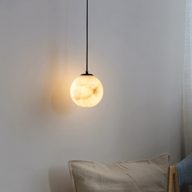 Alabaster Globe Moderne Hanglamp