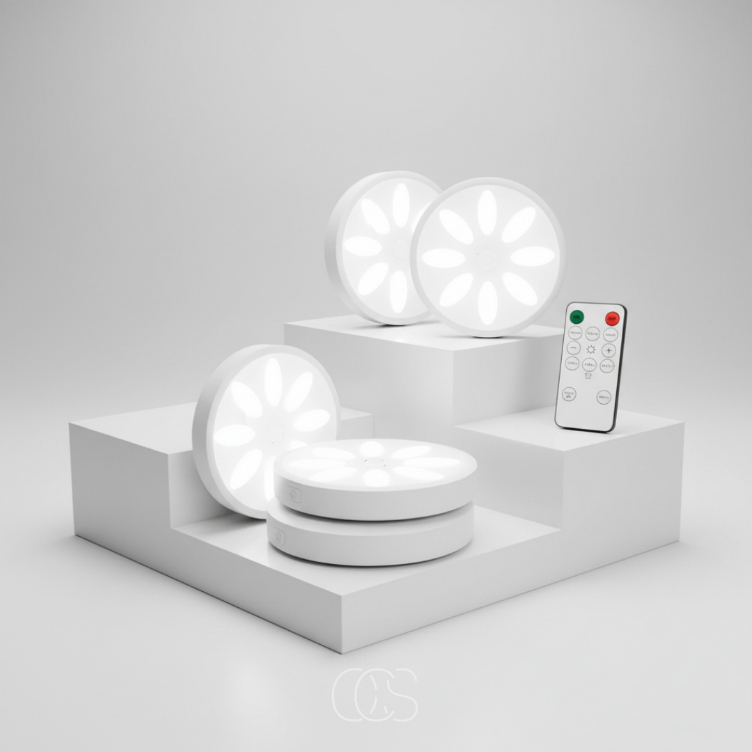 Draadloze LED Spotlamp met Bewegingssensor (set van 3)