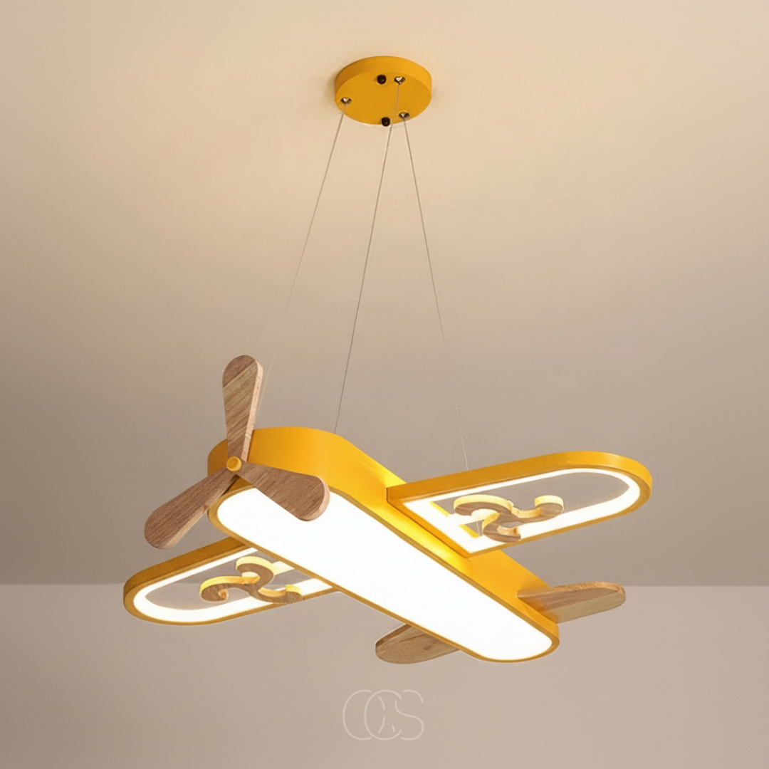 Vliegtuig hanglamp voor kinderkamers - dimbaar