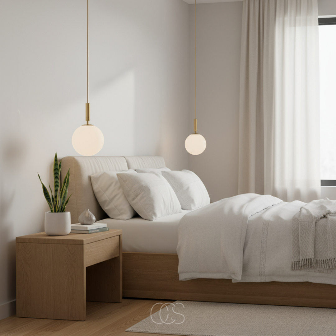 Gouden Scandinavische hanglamp