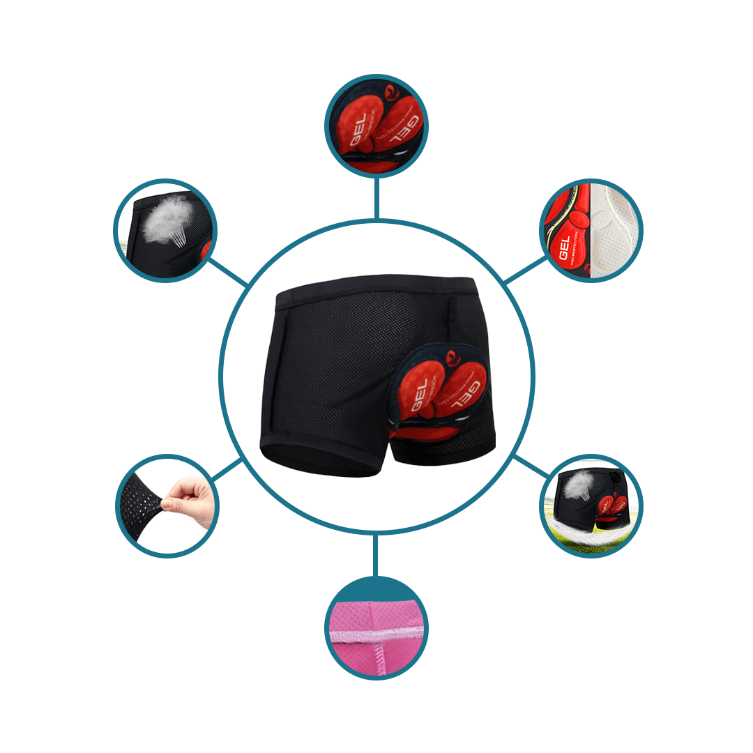 Comfortabele Bikerkleding | Ademende, anti-schurende shorts voor rijders Ontworpen voor de hele dag droogheid en irritatievrije ritten.