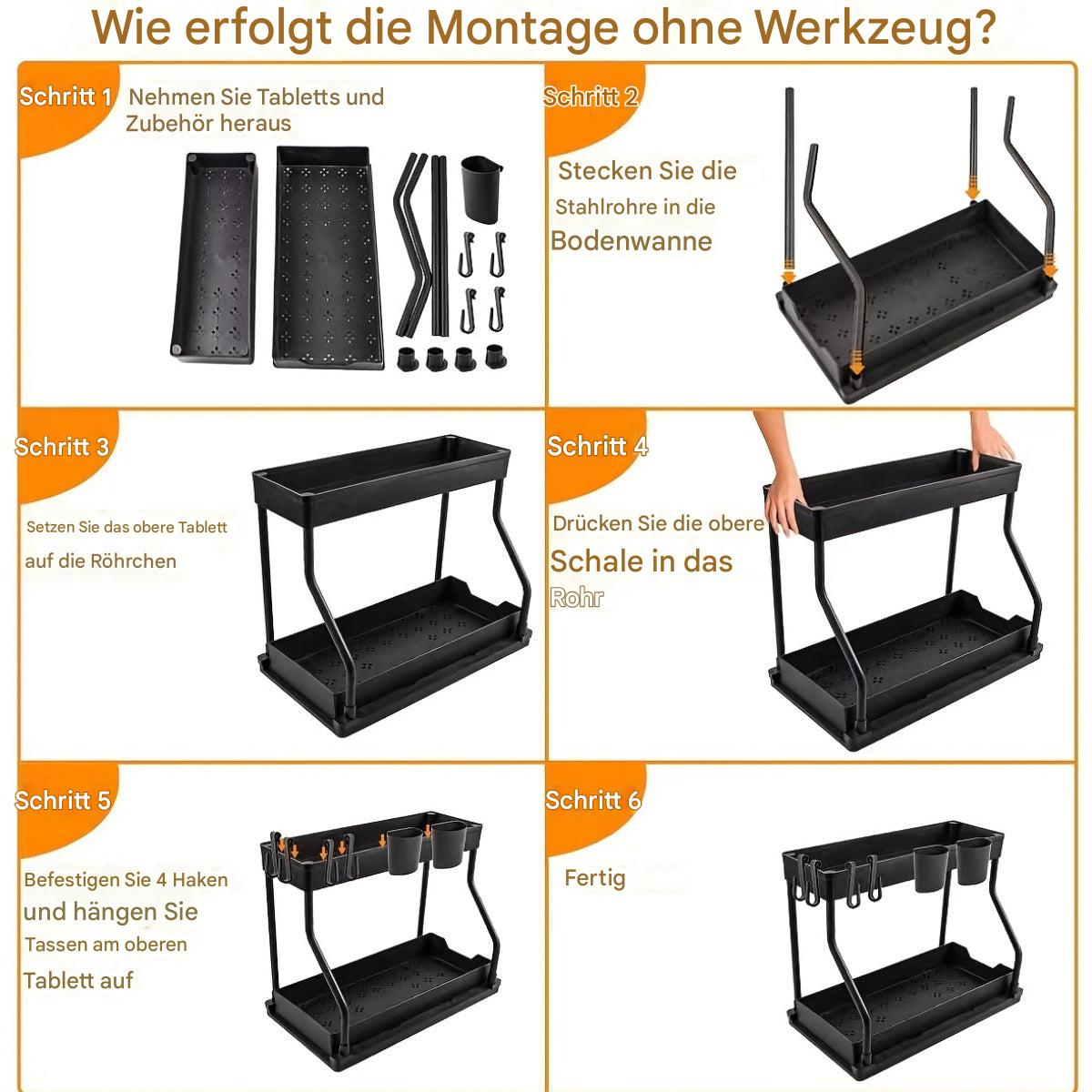 Organizer met lade | Keuken & Spoelbak Organizer | OrdnungsMeister
