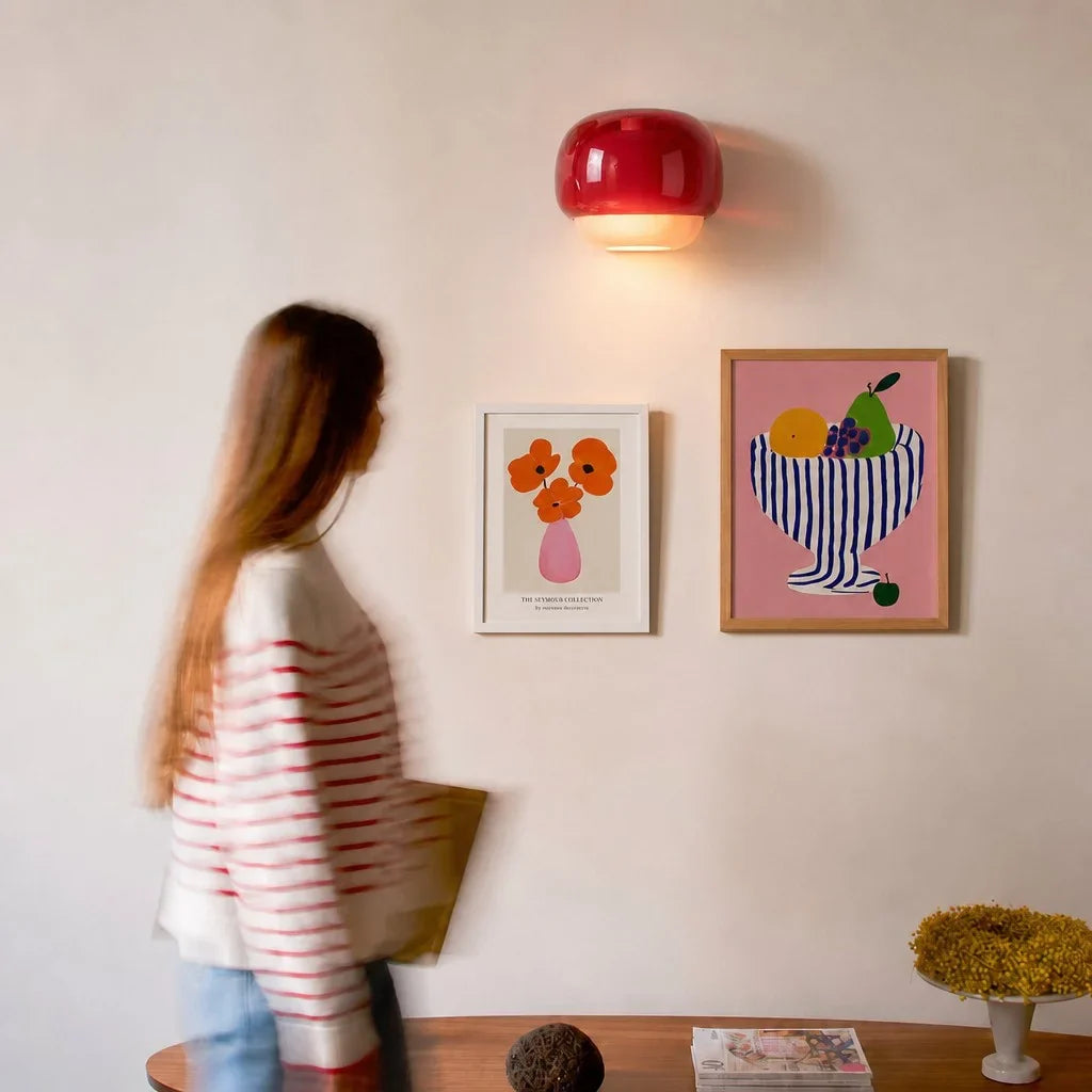 Orvenis Macaron Gekleurde Glazen Wandlamp