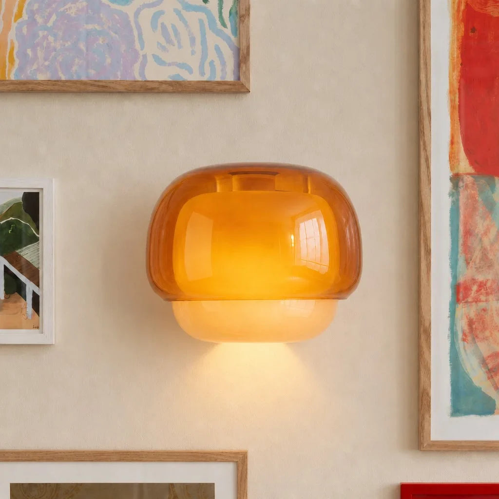 Orvenis Macaron Gekleurde Glazen Wandlamp