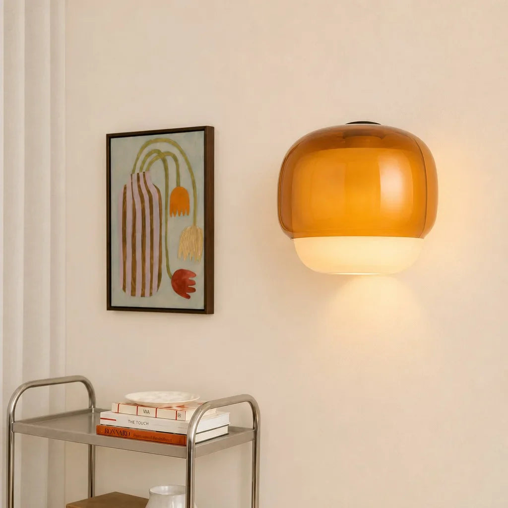 Orvenis Macaron Gekleurde Glazen Wandlamp