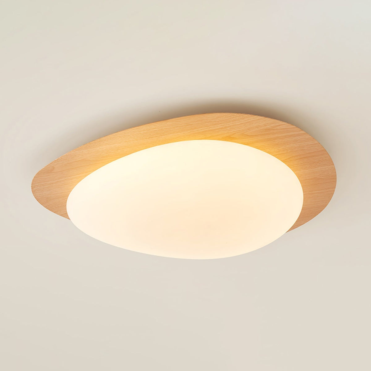 Quisti Pebble Walnoot Plafondlamp