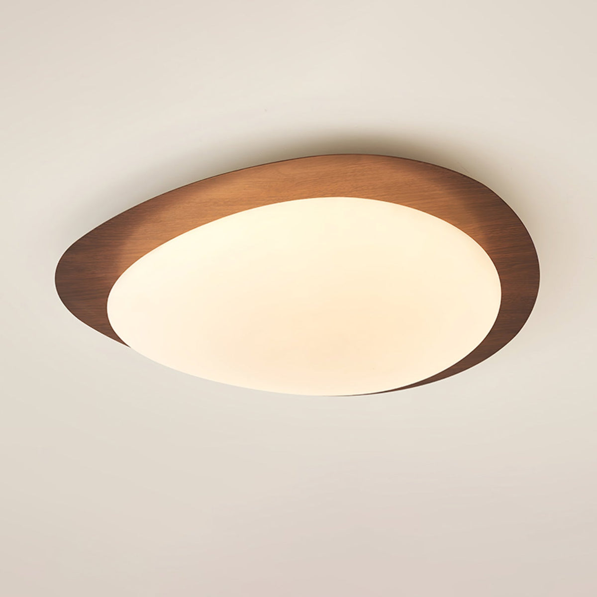 Quisti Pebble Walnoot Plafondlamp
