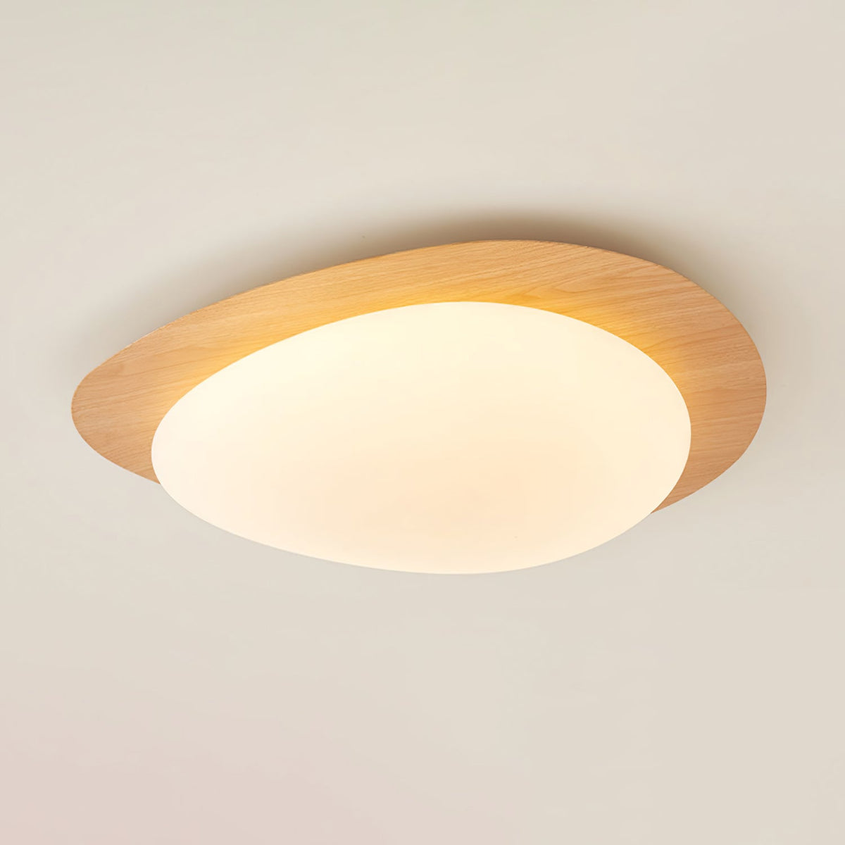 Quisti Pebble Walnoot Plafondlamp