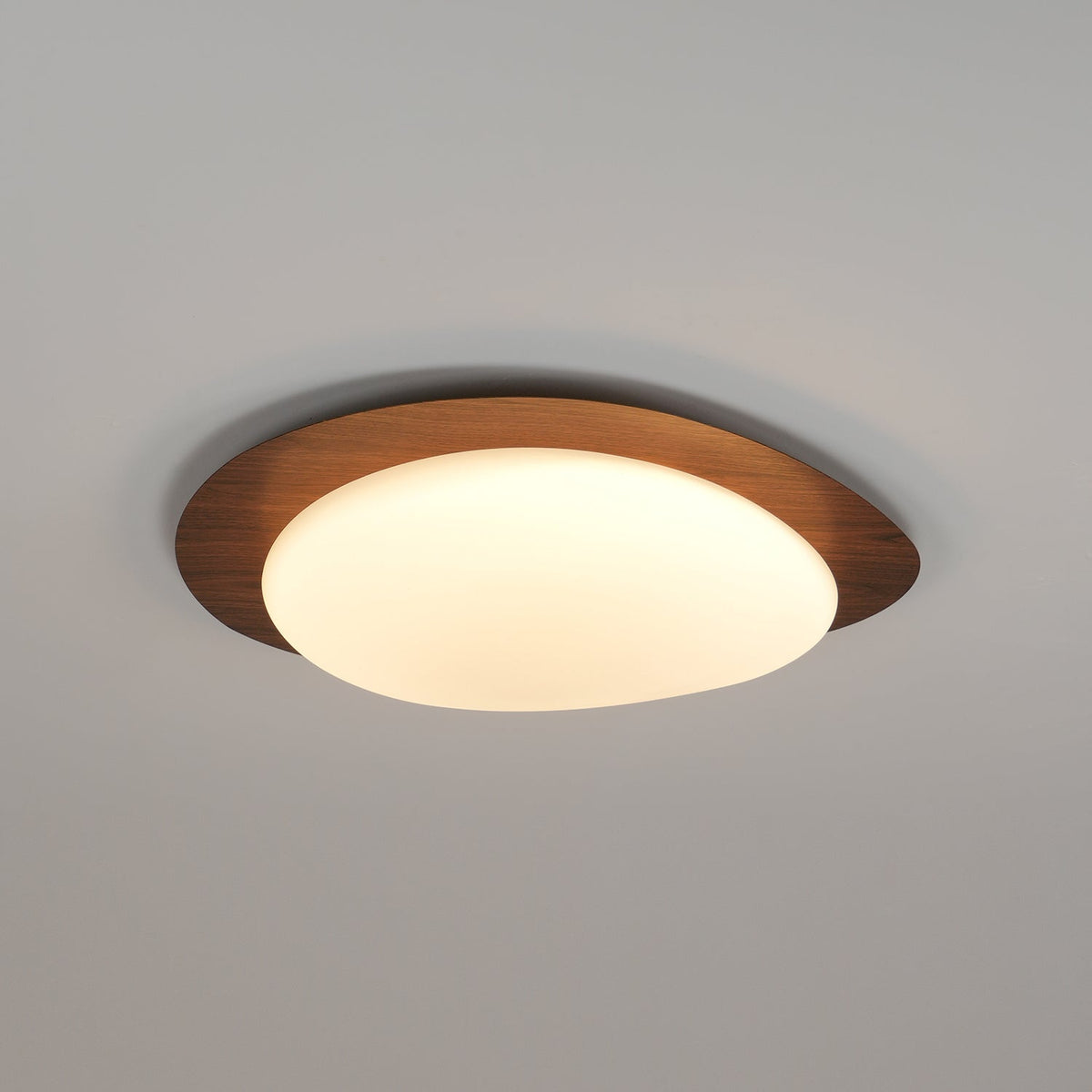 Quisti Pebble Walnoot Plafondlamp