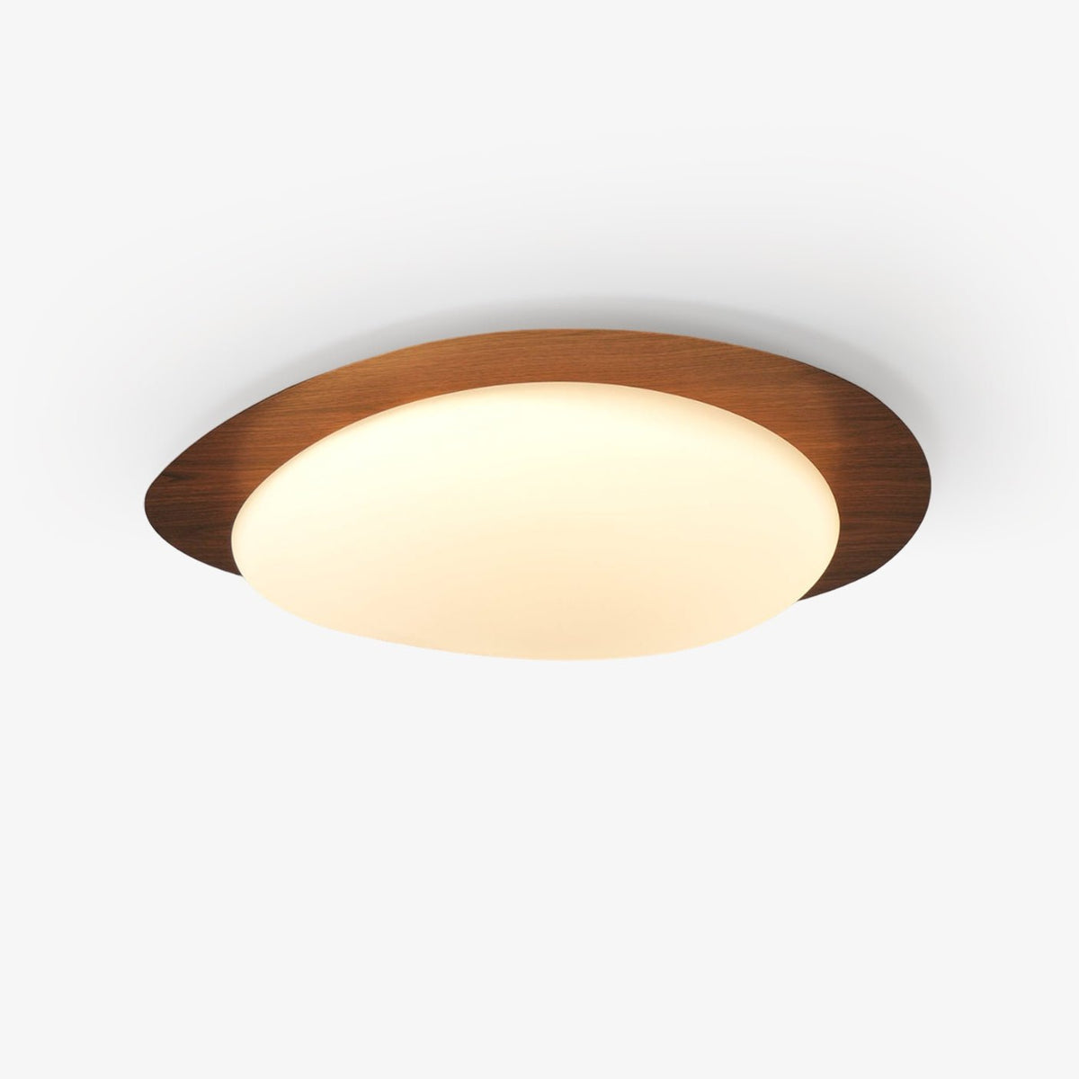 Quisti Pebble Walnoot Plafondlamp